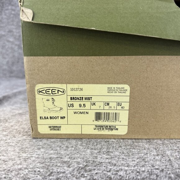 ✅KEEN Elsa Winter Boot Womens -9.5 Lace Up Sherpa Insulated Waterproof NIB BLOCK - Picture 2 of 12